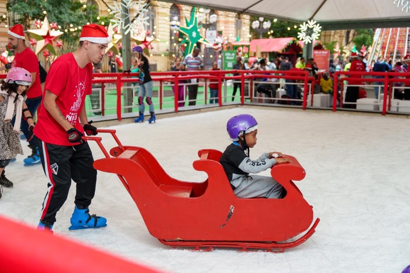 pista de patinação no gelo