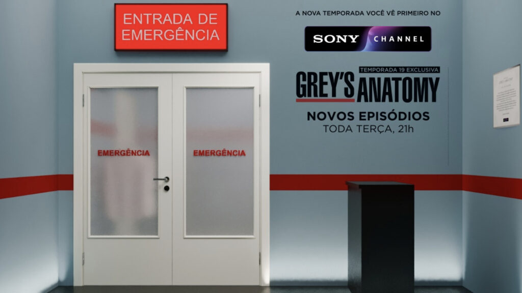 Sony Channel leva experiência interativa de Grey's Anatomy para o Shopping Cidade São Paulo